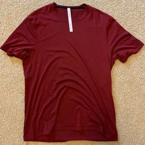 Men’s Maroon Lululemon 5 Year Basic Tee
